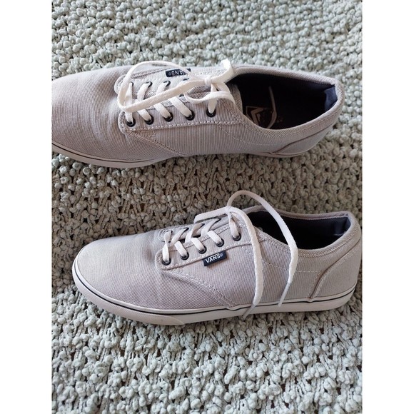 VANS Shoes Women's Blue Striped Sneakers Canvas Lace Up Low Top Sz 9 - Picture 2 of 8